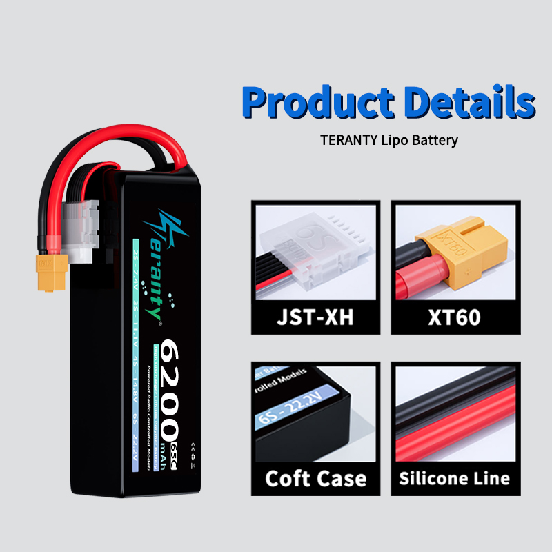 TERANTY 6S 6200mAh Lipo Batter - Drone Battery 6S ulasan dan harga