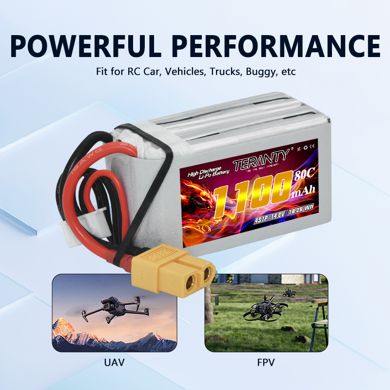 TERANTY 4S 1100mAh 80C/160C Li - Drone Battery Lipo ulasan dan harga