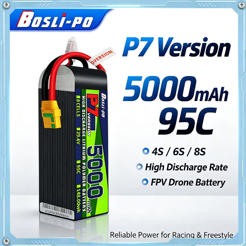 Boslipo P7 Version 5000mAh 95C - Drone Battery 6S ulasan dan harga