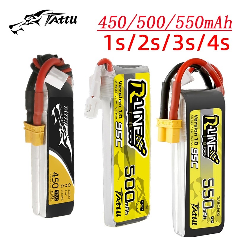 3Pcs NEW TATTU 450/500/550mAh  - Drone Battery Lipo ulasan dan harga